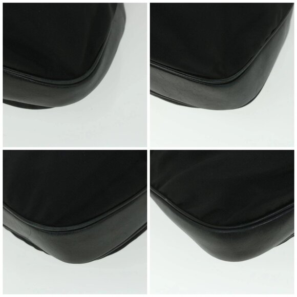 GUCCI Shoulder Bag Canvas Leather Black Auth - Picture 16 of 16